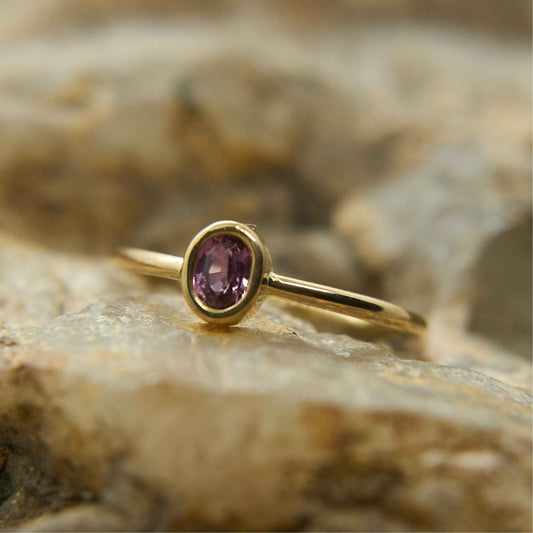 Bague en or 18K avec rubis