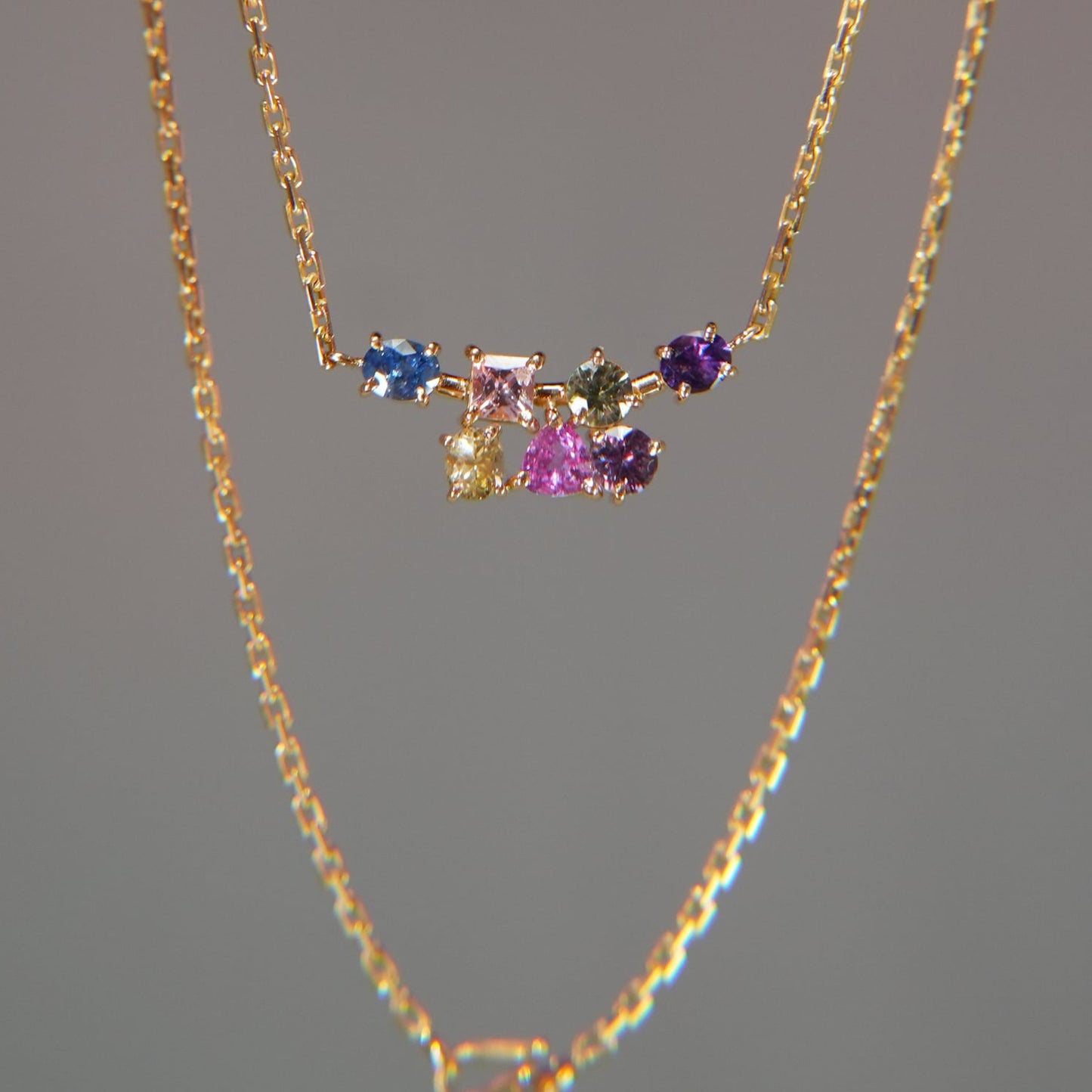 Necklace – Multicolored Sapphires