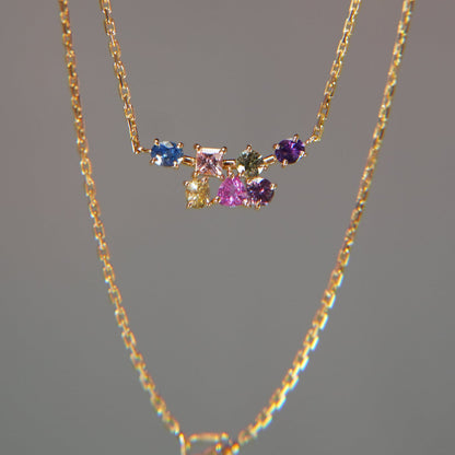 Necklace – Multicolored Sapphires