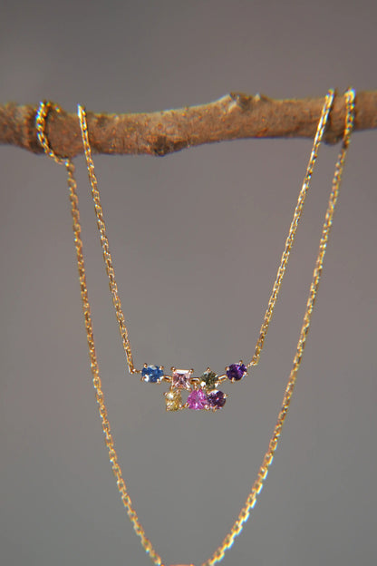 Necklace – Multicolored Sapphires