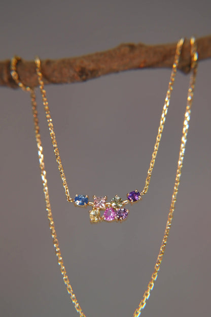 Necklace – Multicolored Sapphires