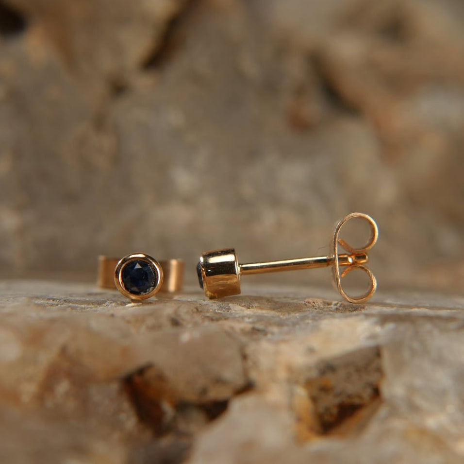 Earrings – Deep Blue Sapphire
