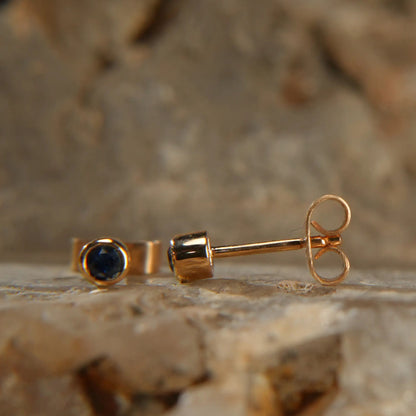 Earrings – Deep Blue Sapphire