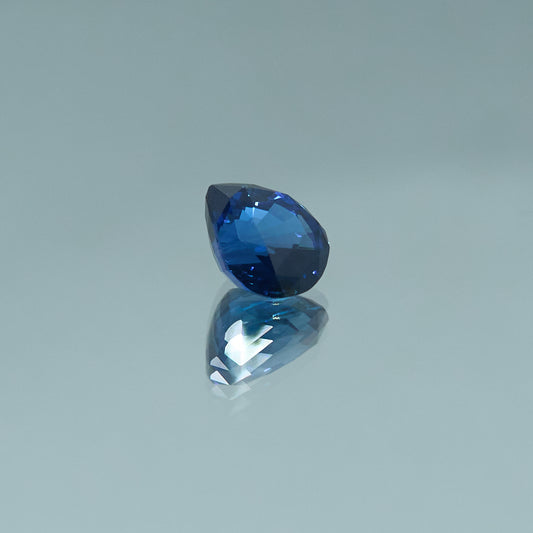 Royal blue sapphire drop