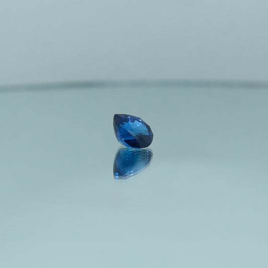Royal blue sapphire drop