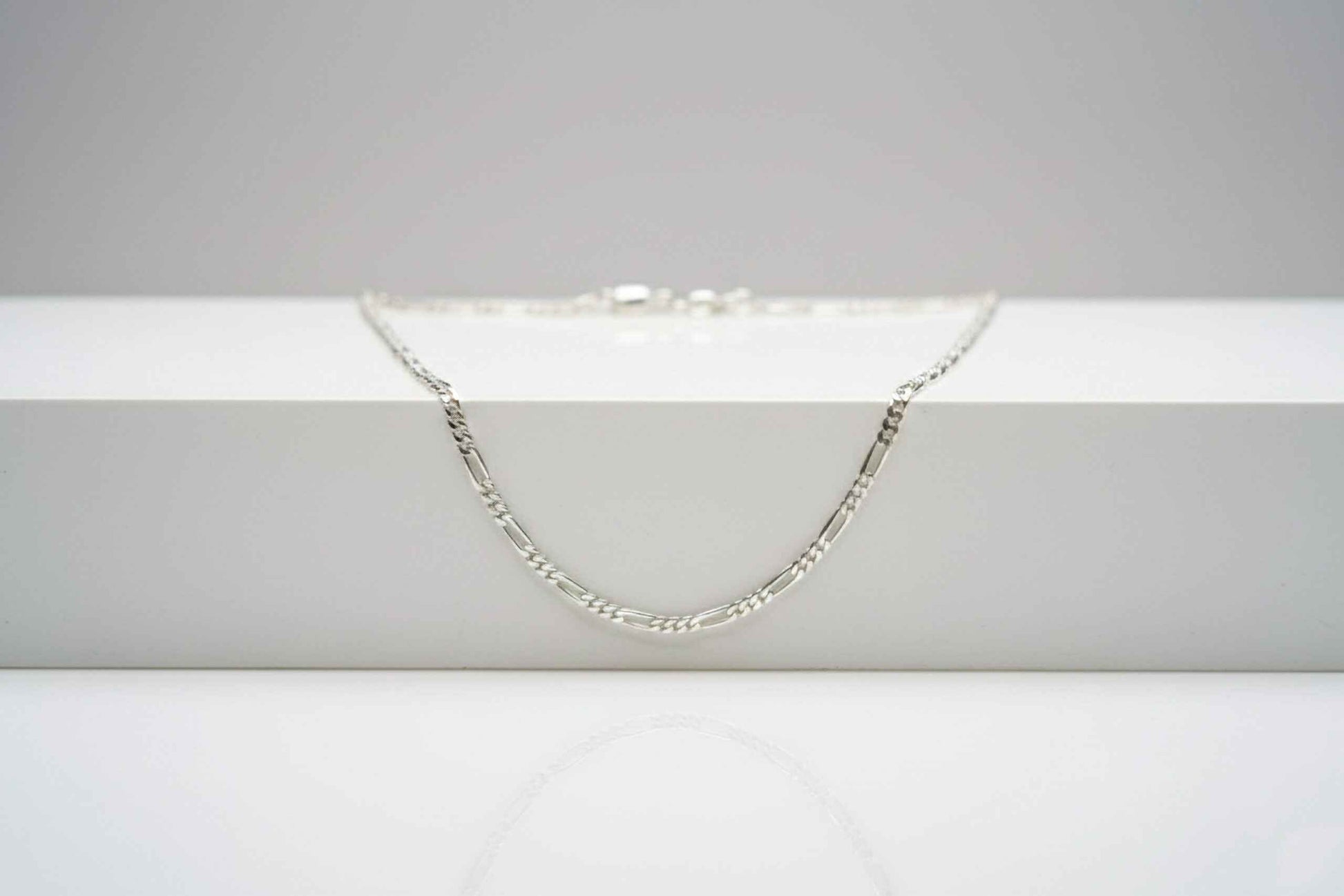 Le collier en argent maille Figaro